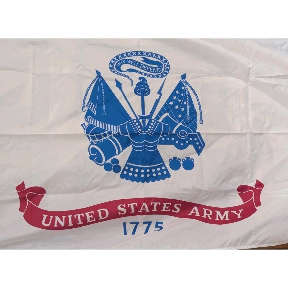 Vintage Dettra Nylon United States Army Flag, 3'x5' DURA-LITE Made In‎ USA